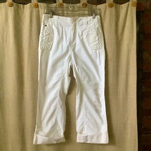 Tommy Hilfiger crisp white summer crop pants 12
